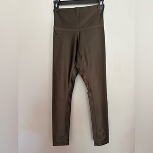 DYI Copper Metallic High-Waisted Leggings